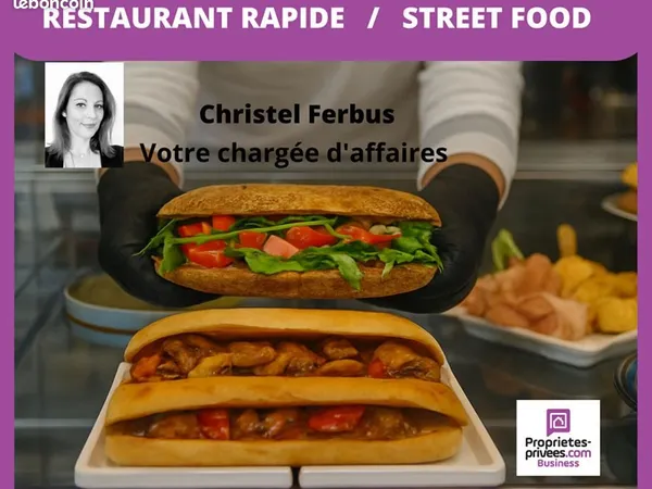Restauration rapide 14 m²