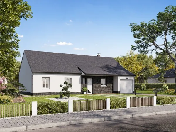 Terrain + maison 96 m²