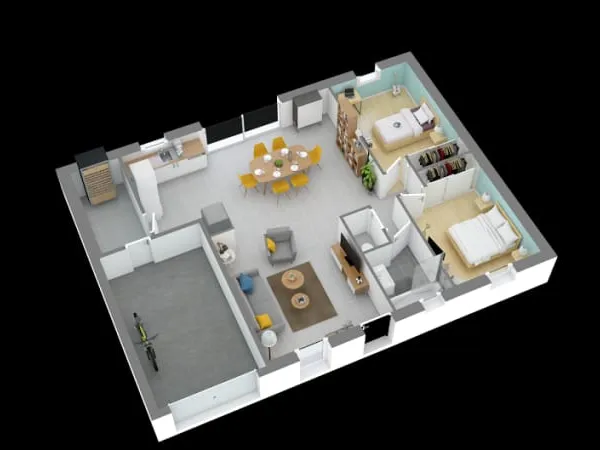 Maison neuve 3 pièces 75 m²