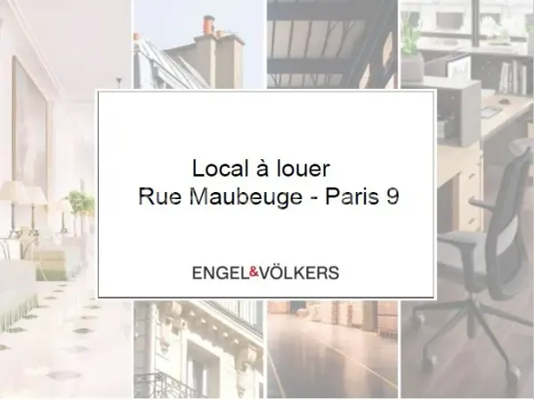 Paris 9e - Rue de Maubeuge - Local Commercial 65m²