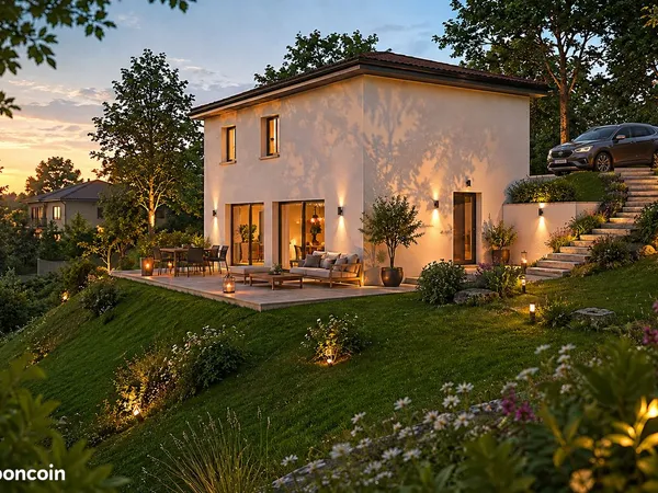Maison contemporaine sur un terrain d'exception