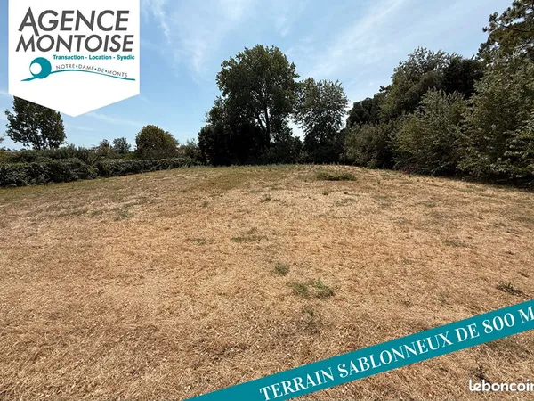 Terrain 800 m² NOTRE DAME DE MONTS