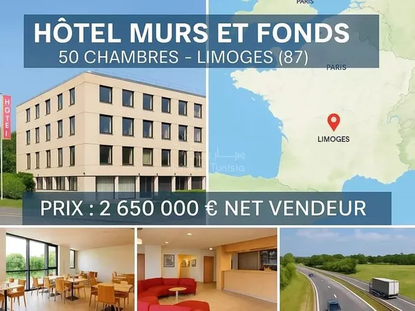 HÔTEL MURS ET FONDS - LIMOGES (87) - 50 CHAMBRES