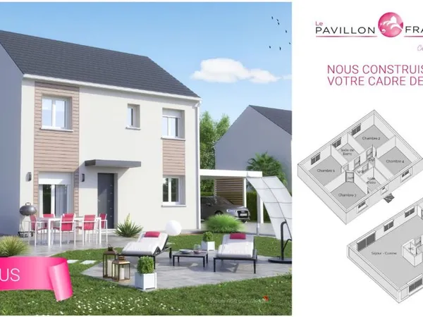 Terrain + maison 90 m²