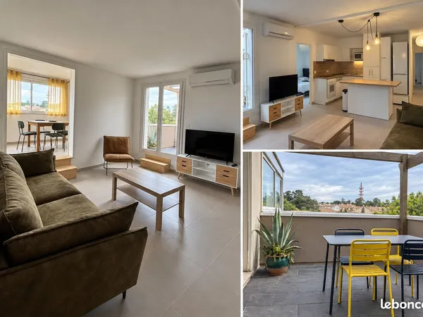 Superbe T4 refait à neuf (3 chambres, 84m²) - Idéal Colocation - Montpellier La Martelle