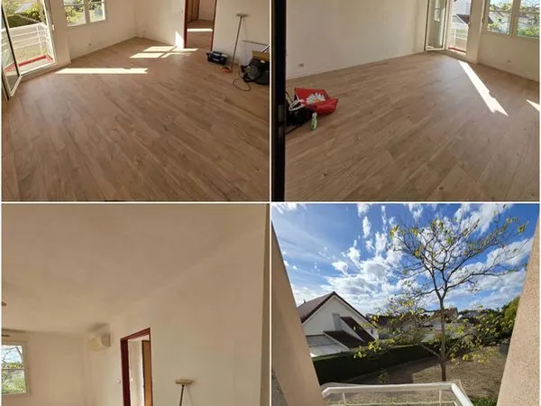 T2 lumineux de 57,58 m² Balcon, garage fermé et cave