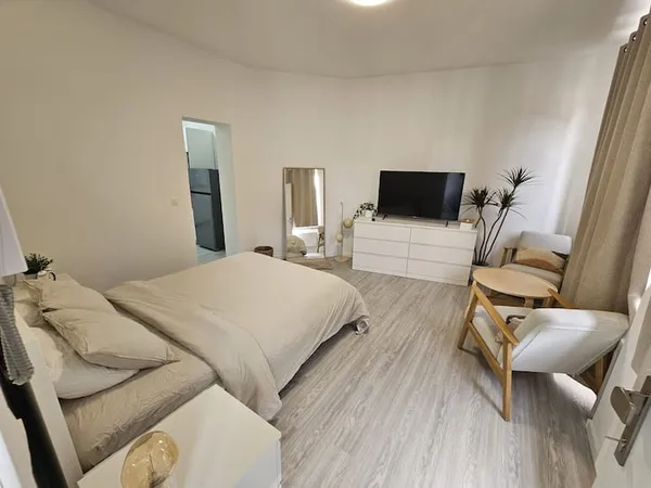 Appartement d'une pièce lumineux meublé disponible