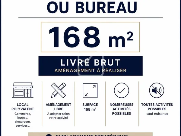 Local commercial 168 m² Dunkerque