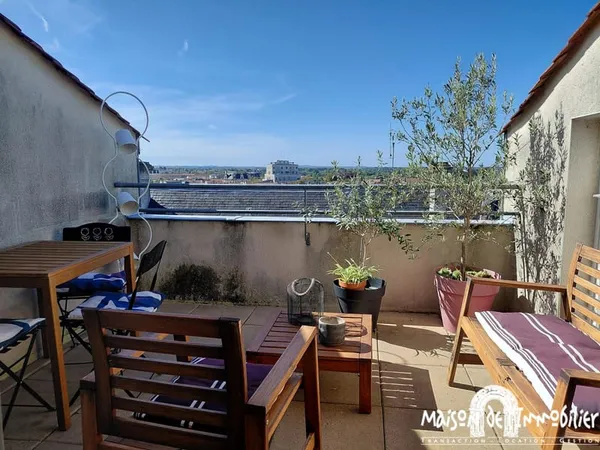 A louer à COGNAC - Appartement 3 pièces - 73m2 - Deux terras
