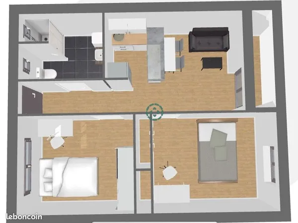 Location T3 meublé au coeur de St Cyprien