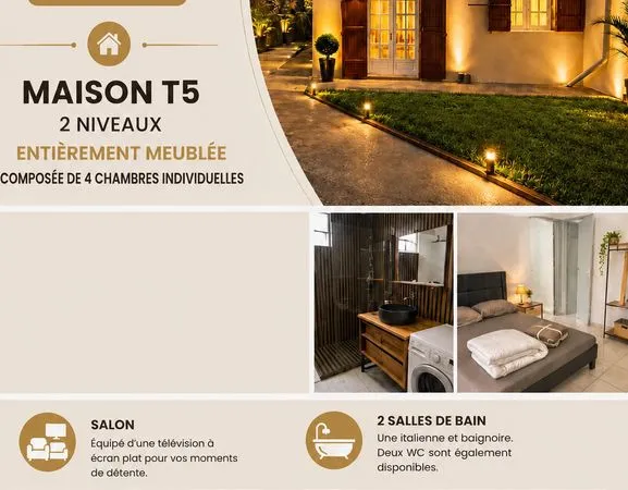 Maison meublée T5