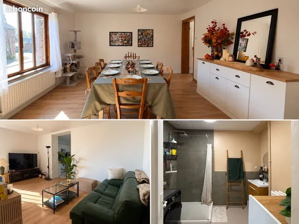 Maison rénovée 85 m² avec jardin - Villers-Pol
