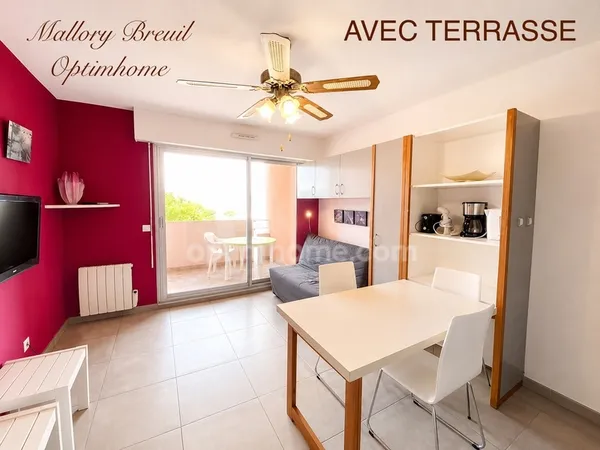 Studio meublé 21m2 avec terrasse à SETE (34)