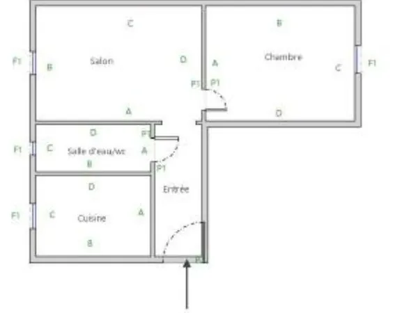 Vend appartement 2 pièces, 27 m2