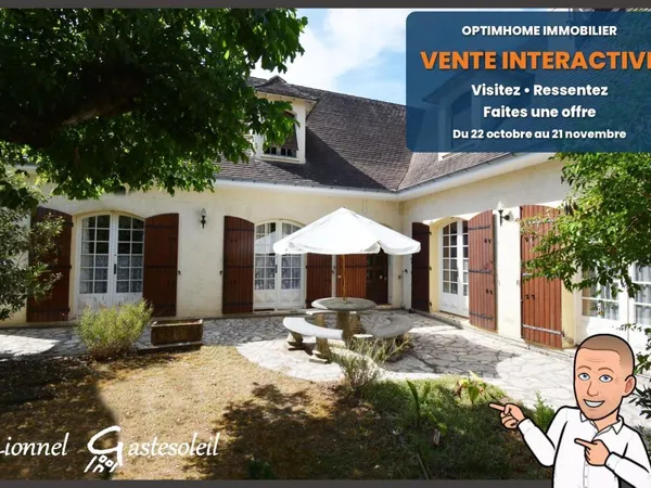 Périgourdine idéalement située 5 chambres sur un beau terrain Paysager à Pineuilh (33)