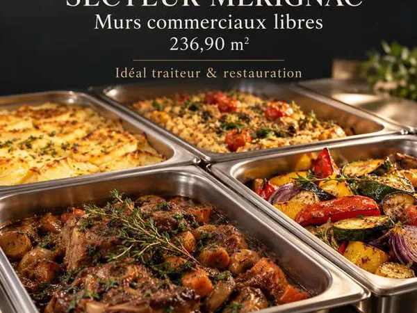A vendre murs commerciaux libres 236m² à Mérignac