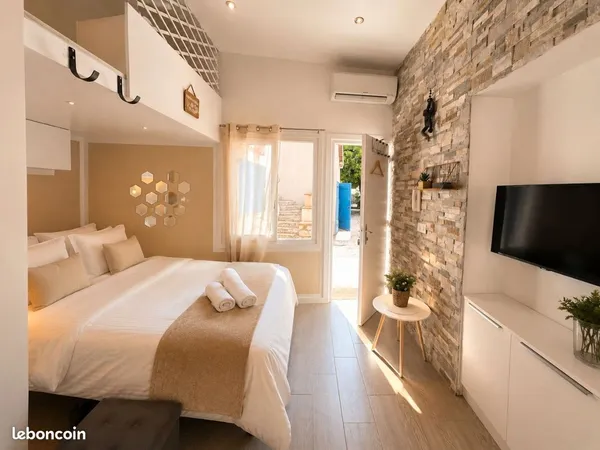 Studio RARE À CARNOLÈS - UN VÉRITABLE COCON À DEUX PAS DE LA MER