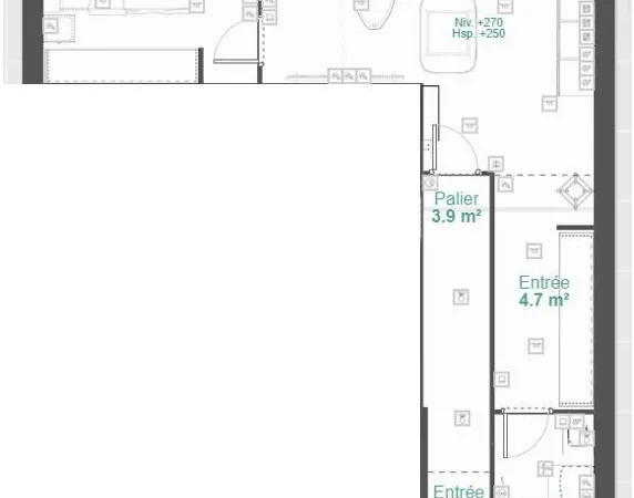 2 pièces 35 m2 - Centre ville - NEUF