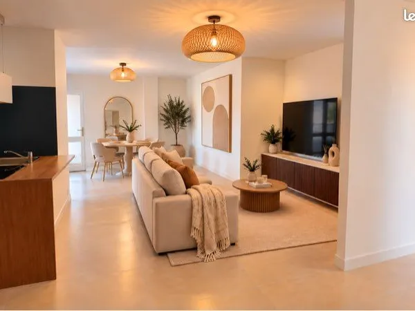 T3 meublé rénové - 65 m² - 2 balcons - Climatisation - Vue dégagée - Perpignan