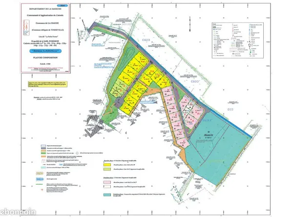 Terrain 399 m² Tonneville