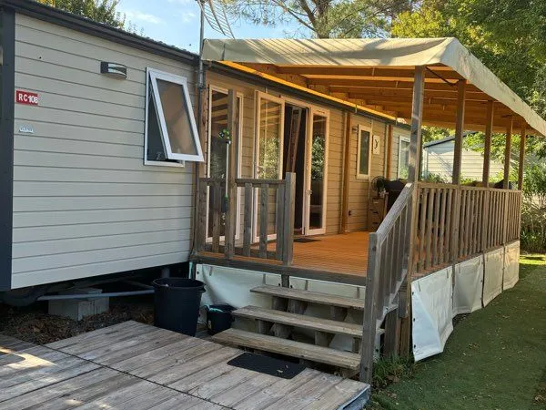 MOBILHOME Trigano Amira 2023. Village des Viviers, camping Siblu 4*, Presqu'île du Cap Ferret