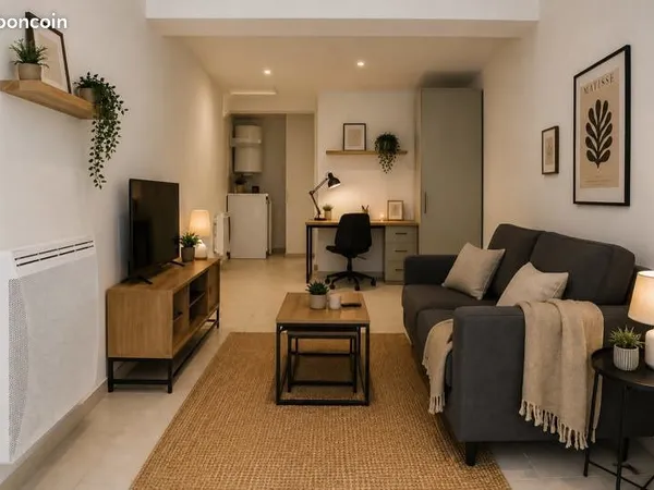 Studio 1 pièce 24 m²