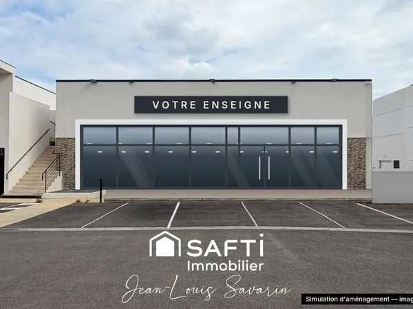 Cuers murs commerciaux neufs 485 m² + parking souterrain 20 places, à 500m accés autoroute
