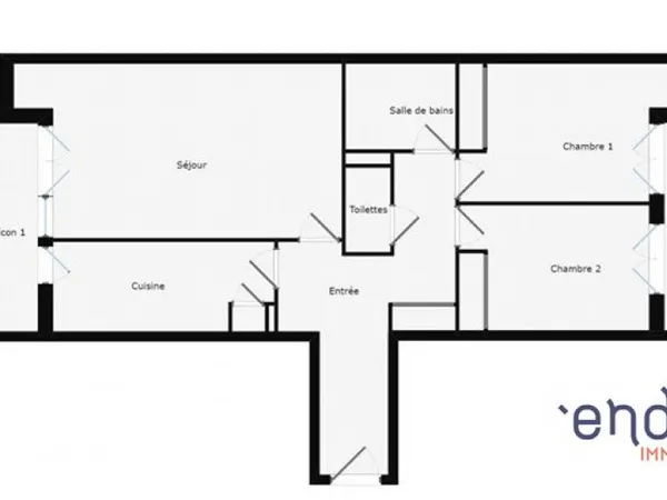 Appartement 3 pièces 66 m²