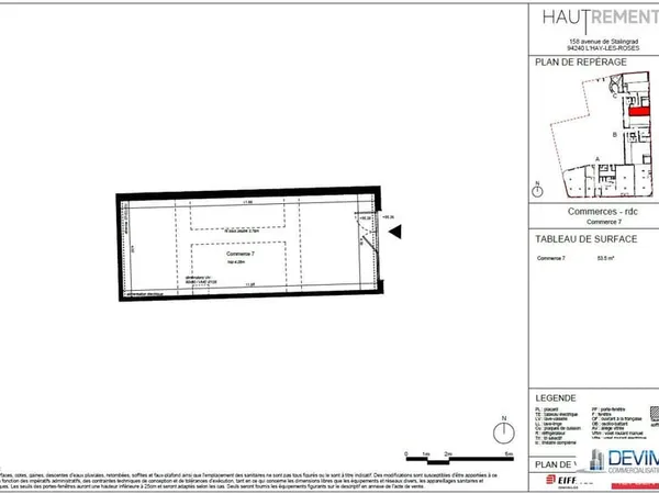 Local commercial 7 pièces 54 m²