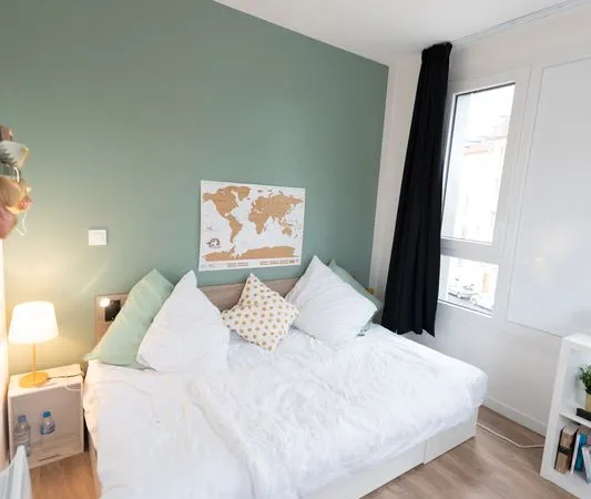Studio meublé 20 m² à Lyon Gerland - Résidence étudiante sécurisée
