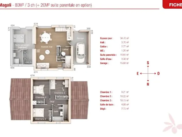 Maison neuve 5 pièces 80 m²