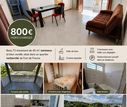 T2 tout équipé - prêt à habiter (bail à l'année)