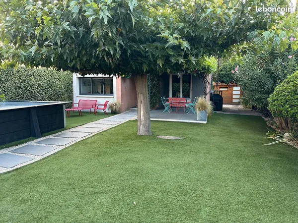Villa individuelle rénovée 104 m² - 3 chambres + bureau - Jardin - Piscine - DPE B