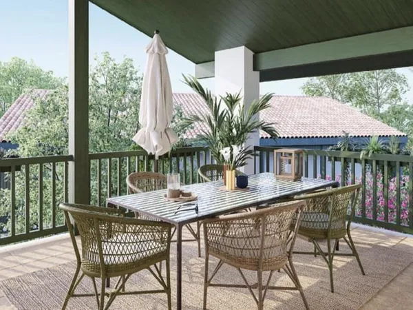 BIDART-MAGNIFIQUE APPARTEMENT T4 avec terrasse aperçu océan