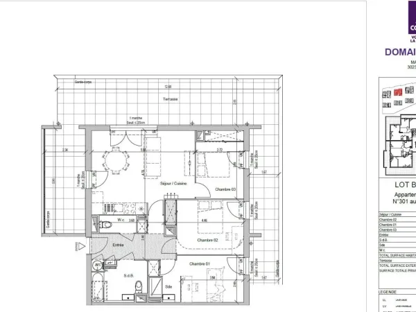 Appartement 4 pièces 81 m²