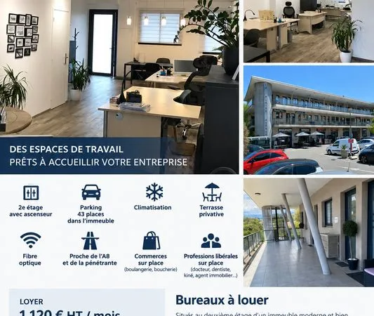 Location bureaux 53m2 Mougins