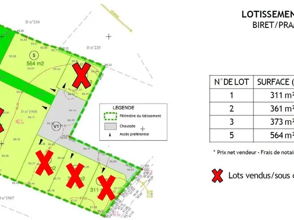TERRAIN CONSTRUCTIBLE VIABILISE 564m²