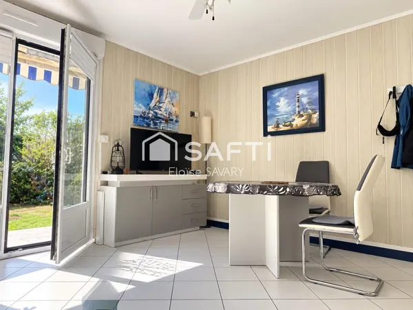 Appartement en rez-de-jardin à 200m de la plage