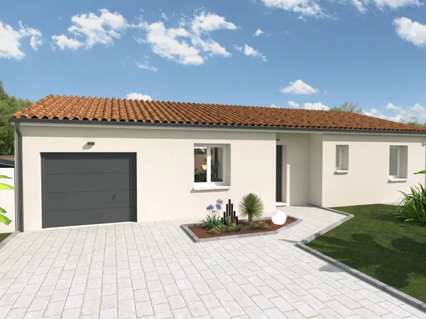Terrain + maison 93 m²