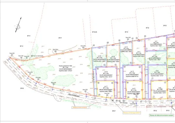 🏡 à vendre - 10 terrains à bâtir et à viabiliser