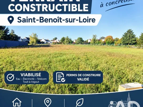 Terrain 668 m² Saint-Benoît-sur-Loire