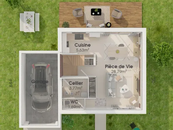 Maison neuve 4 pièces 78 m²