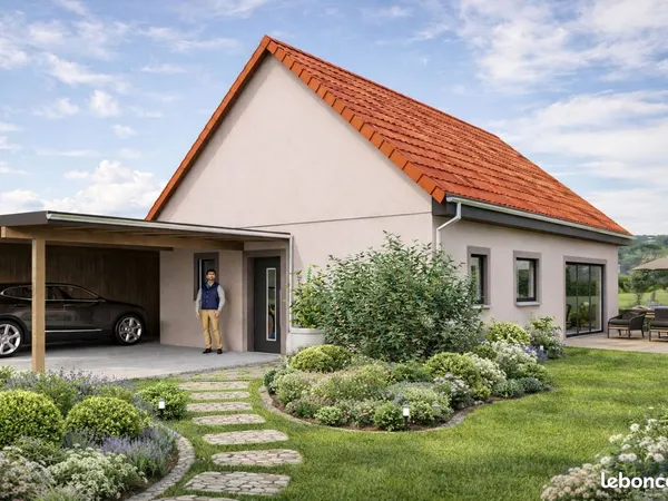 Projet de construction d'une maison 79.3 m² avec terrain à PREUSCHDORF (67)