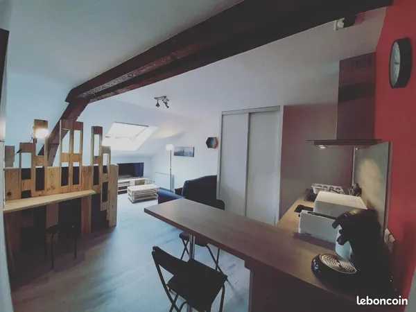 Studio meublé 25 m² - Rénové et tout équipé - Centre-ville Aurillac