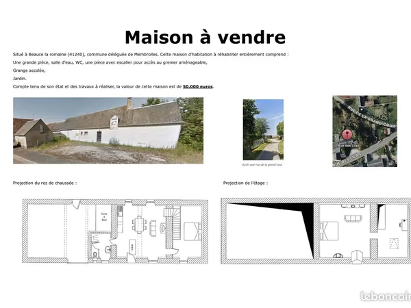 Maison à vendre