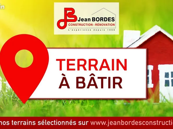 Terrain à bâtir de 1025 m² à ROQUEFORT (40)