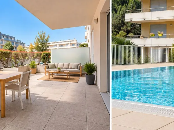 T3 meublé avec terrasse de 30 m², résidence sécurisée avec Piscine - Toulouse 31200
