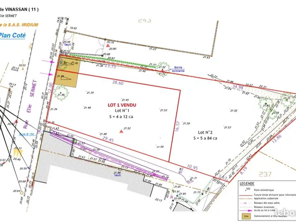 Terrain de 584 m² à Vinassan