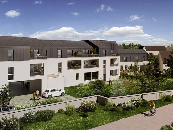 Appartement T3 Angers les justices expo sud sur jardin paysagé