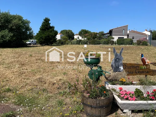 Terrain constructible de 630m² proche centre ville